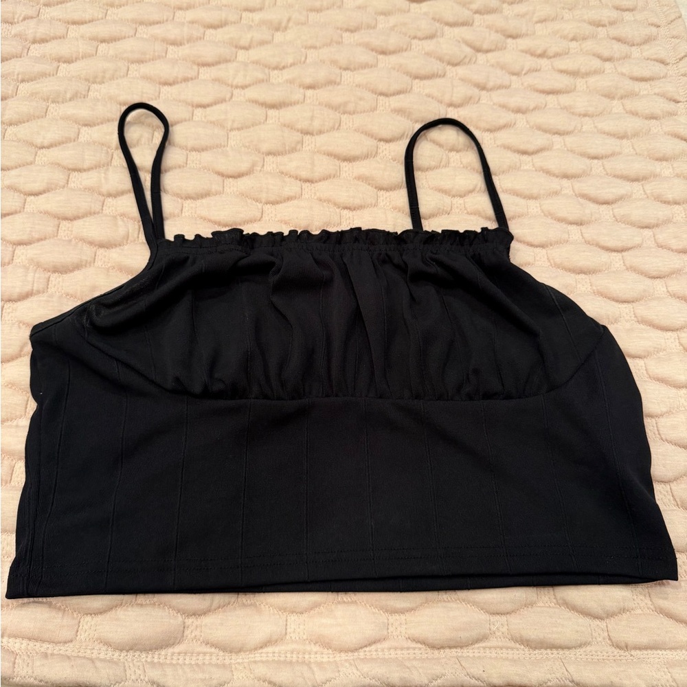 Black Women's Spaghetti Strap Top